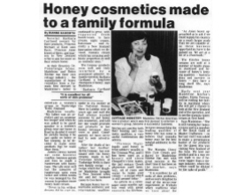 Honey cosmetics made to a family formula